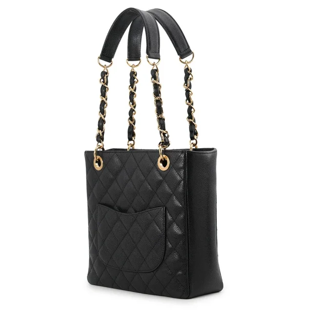 Chanel Matelasse PST Chain Tote BlackA50994 Caviar Leather in Caviar leather from GALLERY RARE, photo 2 of 14