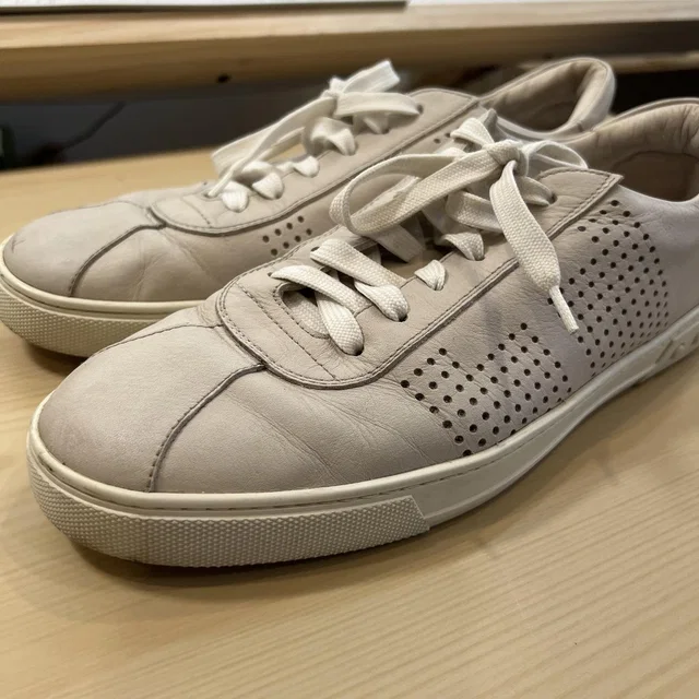 Tod's Leather Shoes Mens Size 8.5 Gray Low Top Casual Sneakers Made In Italy in gray Leather from Poshmark