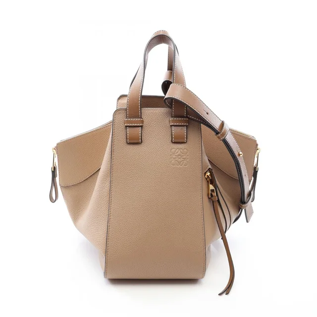 Loewe Handbag Hammock Small 2-Way Gray Leather in Grey Leather from The Reluxe