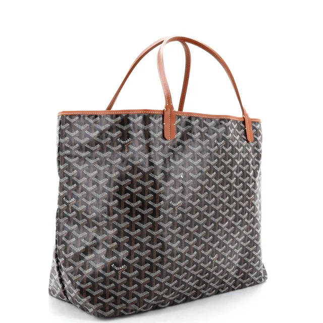 Goyard Saint Louis Tote Coated Canvas GM in brown|red Coated canvas from Rebag, photo 3 of 7