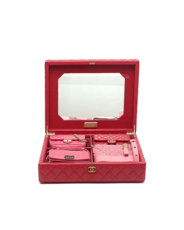 Chanel Limited Edition Success Story Pink Attache Case And 4-Piece Set Bag in Pink from A Retro Tale, photo 3 of 22
