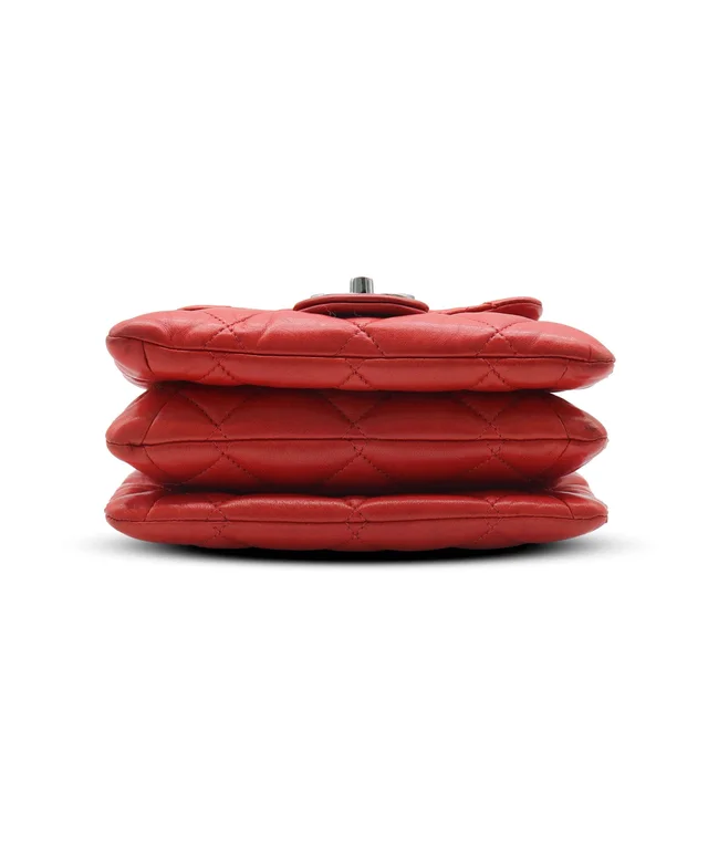 Chanel Quilted Lambskin Flap Red in Red Lambskin from Luxury Promise, photo 6 of 11