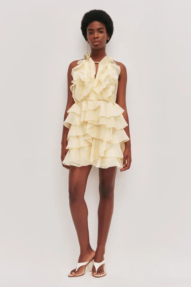 AJE Cleo Mini Dress in Yellow from Aje, photo 1 of 1