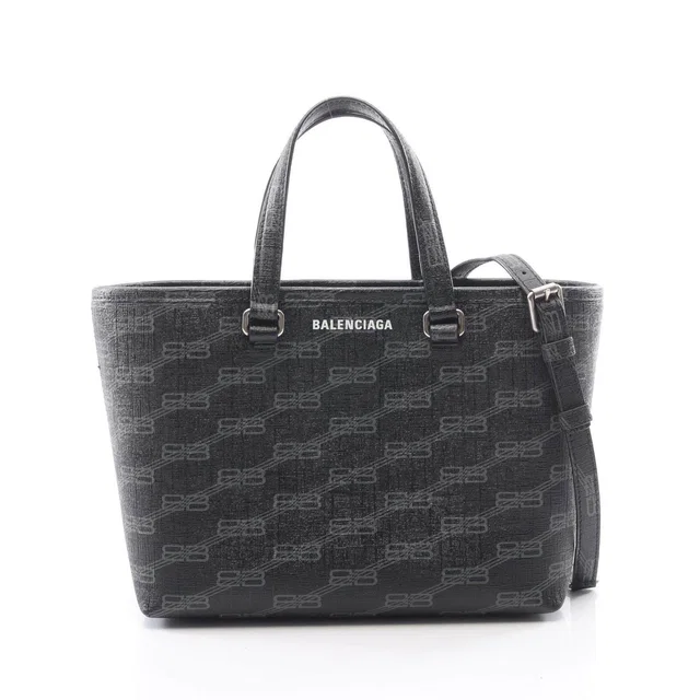 Balenciaga Signature Small Shopper PVC Coated Canvas 2way Bag in Coated canvas from LuxUness