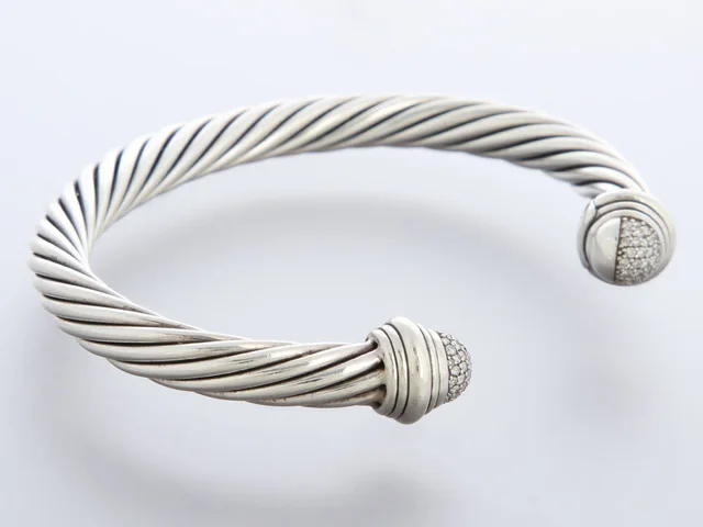 David Yurman Diamond Cable Classic Bracelet from Ann's Fabulous Finds, photo 2 of 2