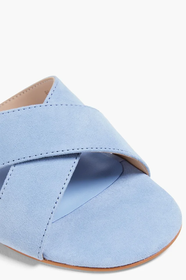 Stuart Weitzman Roza Suede Flat Sandals, photo 4 of 4 from THE OUTNET