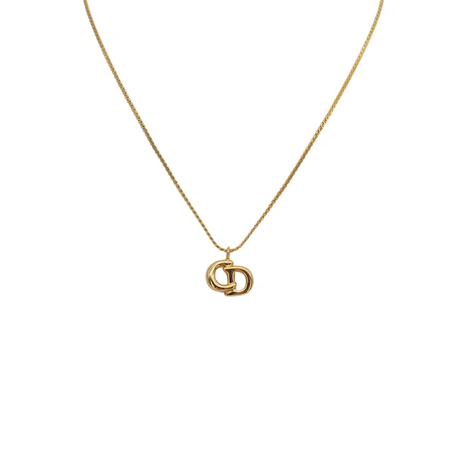 Dior Necklace CD Logo Gold Accessory in Gold from Luxury Promise