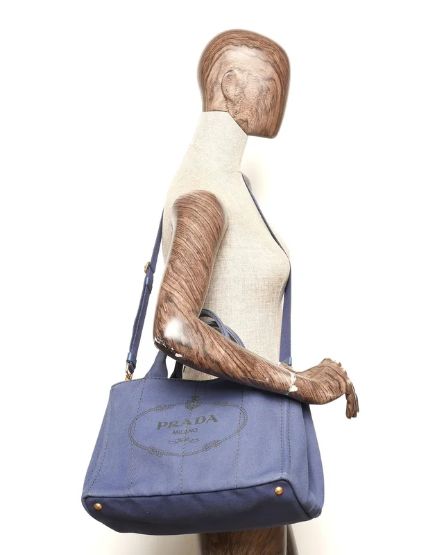 Prada Large Canapa Tote Bag in Canvas from A Retro Tale, photo 7 of 7