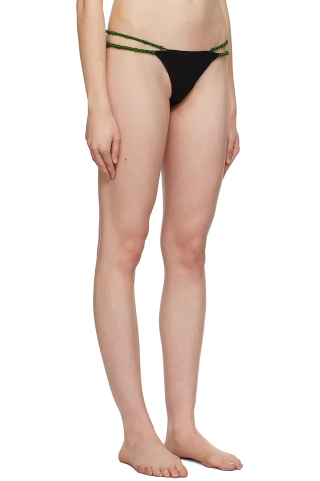 Shawna Wu SSENSE Exclusive Black Thong, photo 2 of 4 from SSENSE