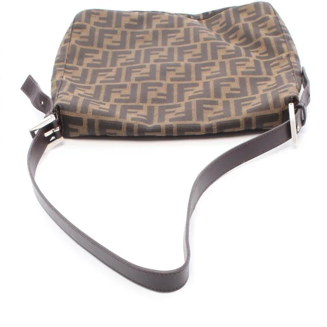 Fendi Zucca Shoulder Bag/Handbag, Canvas And Leather, Women's, Brown in brown|red Canvas from Poshmark, photo 6 of 9