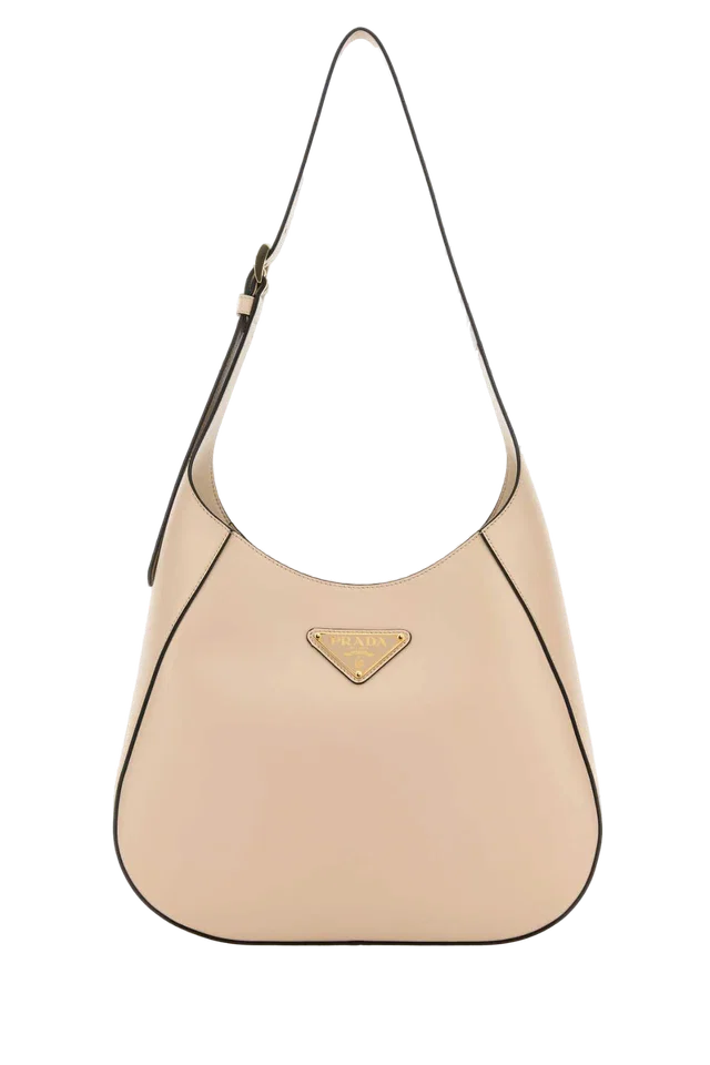 Prada Shoulder Bag — Beige in Beige Calfskin from HEWI