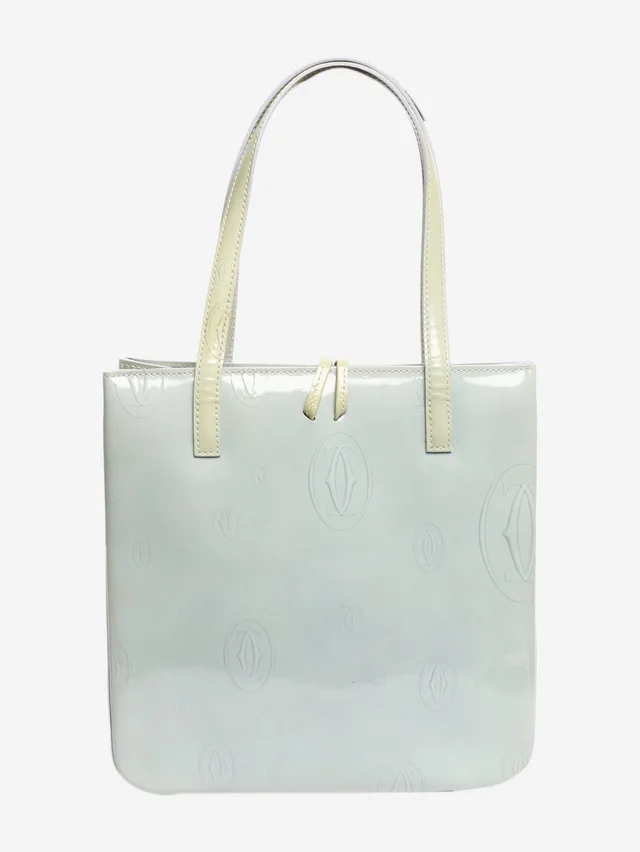 Cartier Light blue patent mini tote bag in Blue Patent leather from Sign of the Times, photo 2 of 2