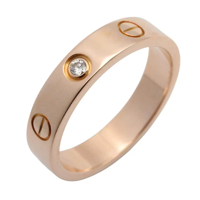 Cartier Mini Love Au750 Diamond Ring Size 51 from LuxUness