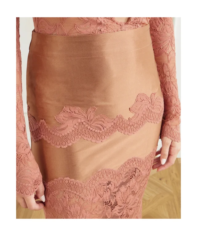 Paco Rabanne Rabanne Lace Midi Skirt, photo 5 of 5 from SENSER