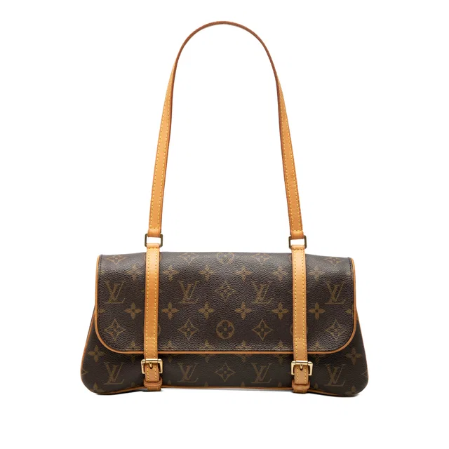 Brown Louis Vuitton Monogram Marelle Shoulder Bag in Brown Coated canvas from Designer Revival