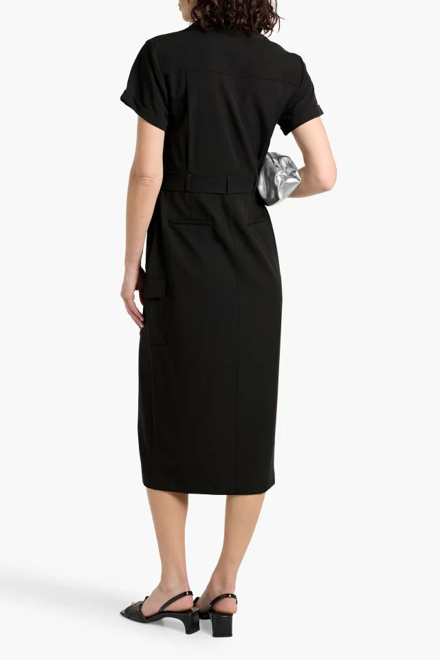 Derek Lam 10 Crosby Lucy Wrap-Effect Crepe Midi Shirt Dress, photo 3 of 4 from THE OUTNET