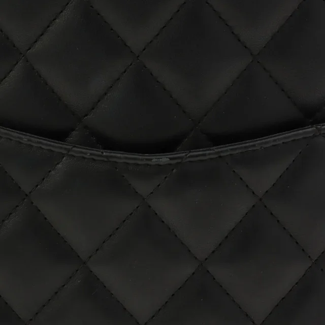 Chanel Cambon Tote Bag S, Black, circa 2003 in Black Calfskin from VINTAGE QOO TOKYO, photo 10 of 11
