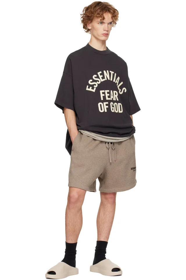 Fear of God ESSENTIALS Beige Essentials Los Feliz Slides, photo 5 of 5 from SSENSE