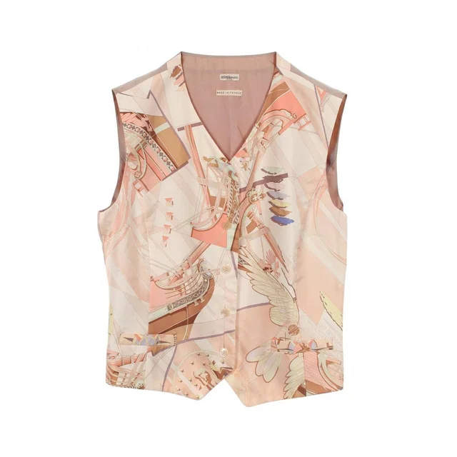 Hermès Vest Face Au Large Silk in Silk from The Reluxe