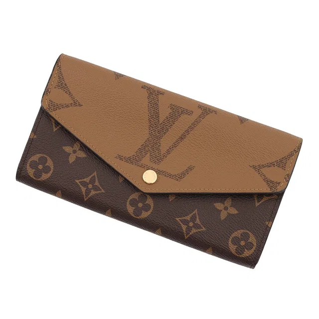 Louis Vuitton Portefeuille Sarah Brown/NoirM80726 Monogram Reverse Canvas/Monogram in Brown Canvas from GALLERY RARE