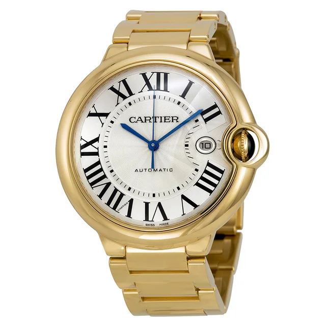 Ballon Bleu De Cartier Silver Dial Mens Watch W69005Z2 in yellow|blue|silver|gold|gray from Jomashop.com
