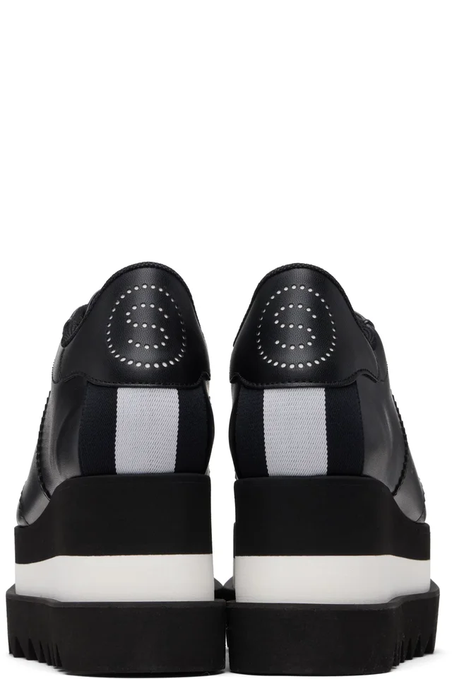 Stella McCartney Black Sneak-Elyse Platform Sneakers, photo 2 of 4 from SSENSE