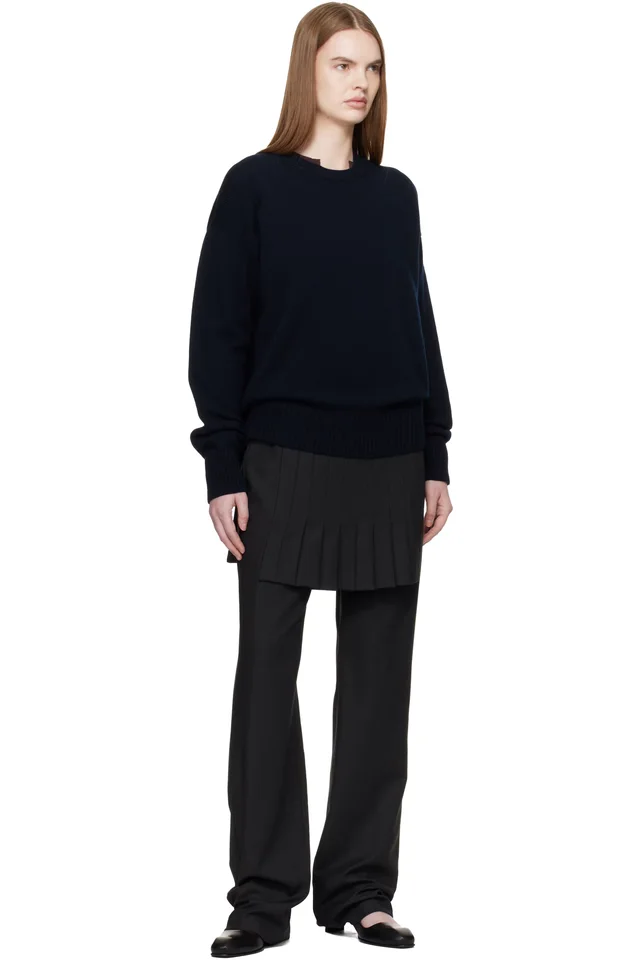 &Daughter Navy Innes Slouch Sweater, photo 4 of 4 from SSENSE