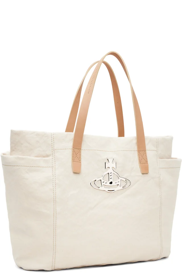 Vivienne Westwood Beige Henry Medium Tote, photo 2 of 4 from SSENSE