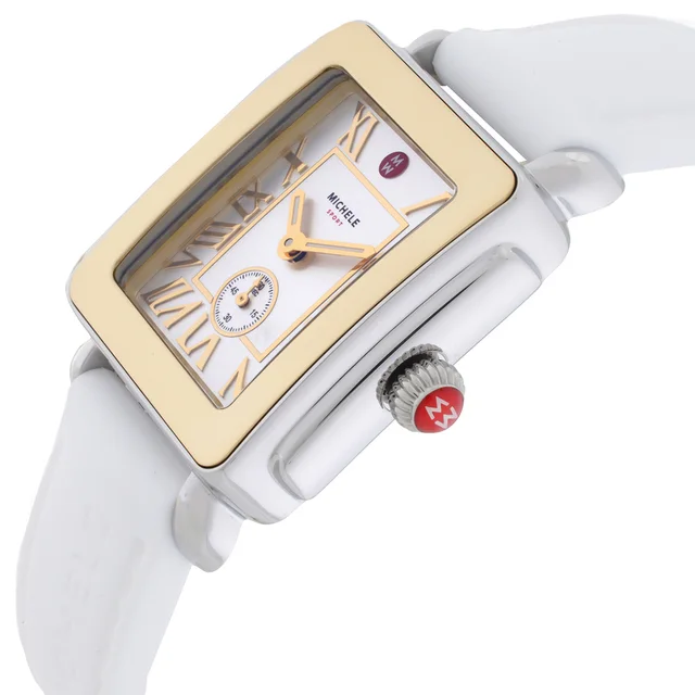 Michele Deco Sport Mid Quartz White Dial Ladies Watch MWW06H000007, photo 2 of 3 from Jomashop