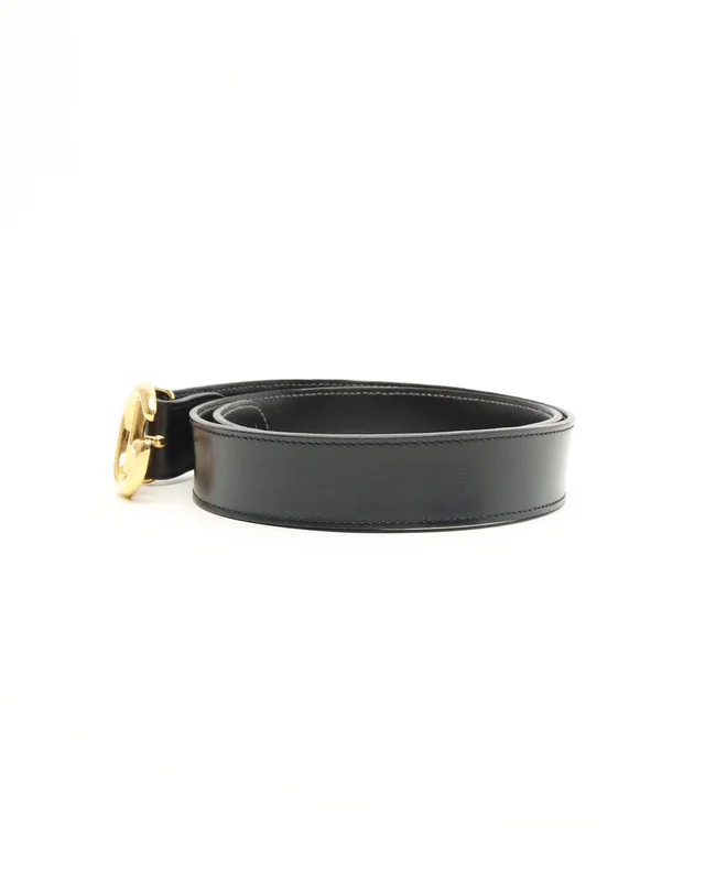 Gucci GG Leather Belt, Size 75 in Leather from A Retro Tale, photo 2 of 7