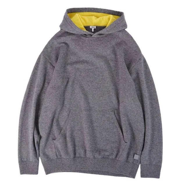 Loewe Knit Sweater Hoodie Long Sleeve in Cashmere from The Reluxe