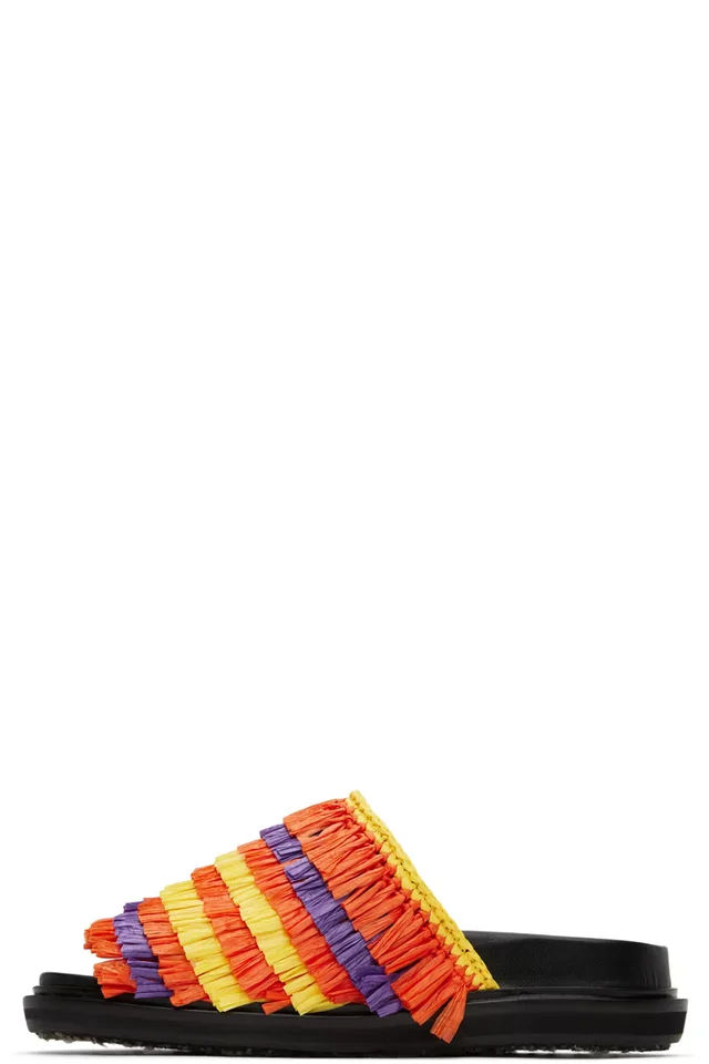 Marni Orange & Yellow Fussbett Sandals, image 1 of 1 from SSENSE