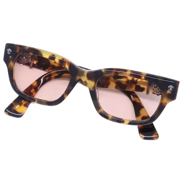 Chrome Hearts BS Flare Demi Pattern Eyewear 52 in Leather from The Reluxe
