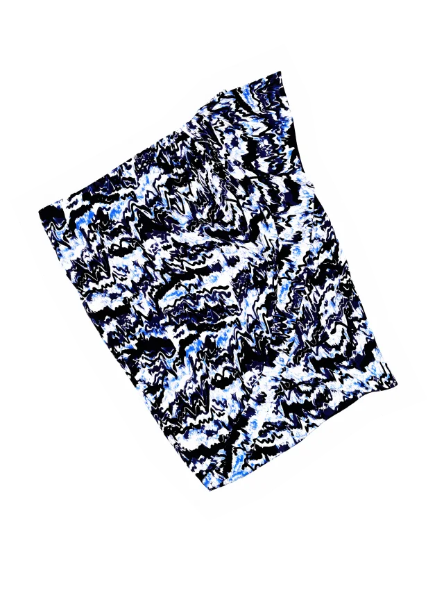 Balenciaga F/W 2009 wave print silk wrap skirt in Silk from James Veloria