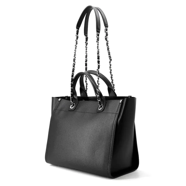 Chanel Deauville Studded 2WAY Chain Tote BlackA57069 Caviar Leather in Caviar leather from GALLERY RARE, photo 4 of 17