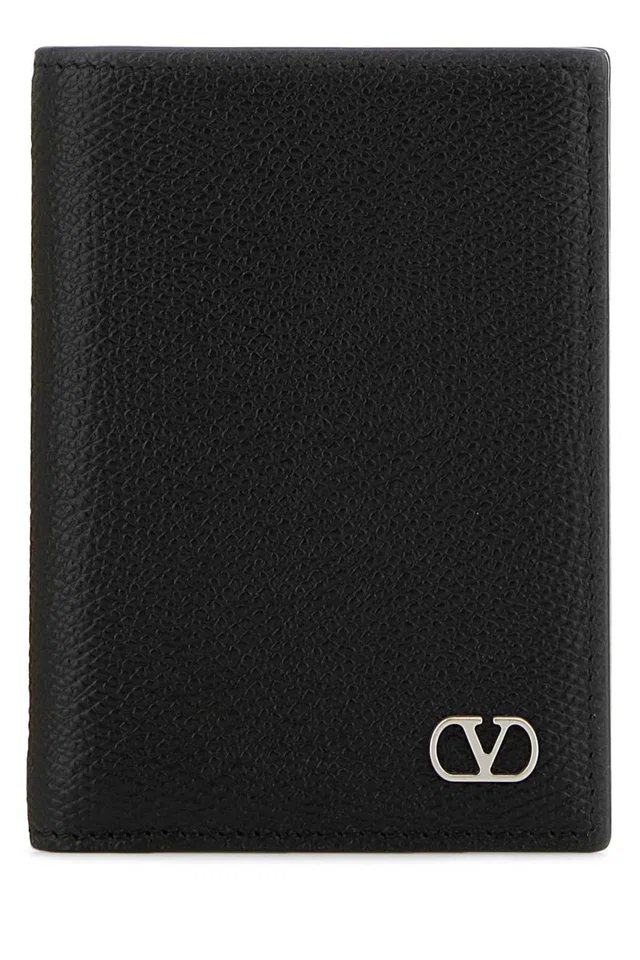 Valentino Garavani Holder Card Case — Black Calf Leather - Bos Taurus Cases in Black Calfskin from HEWI