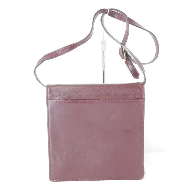 Saint Laurent shoulder bag in Maroon Leather from LuxUness, photo 2 of 9