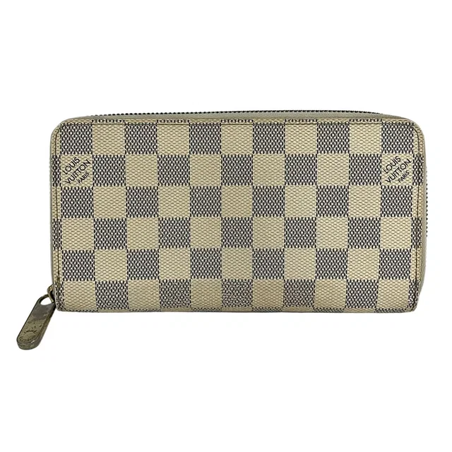 Louis Vuitton Wallet Damier Zippy Azur in Canvas from The Reluxe