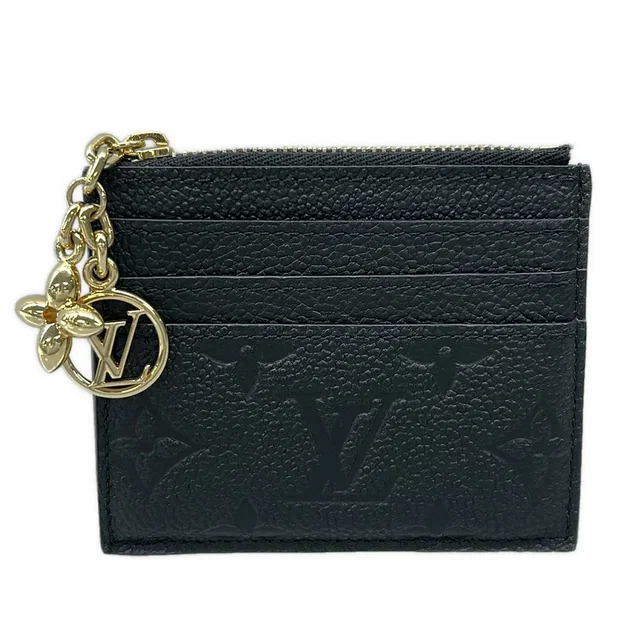 Louis Vuitton Coin Case Monogram Empreinte Card Holder Flora Noir Leather in Black Leather from The Reluxe