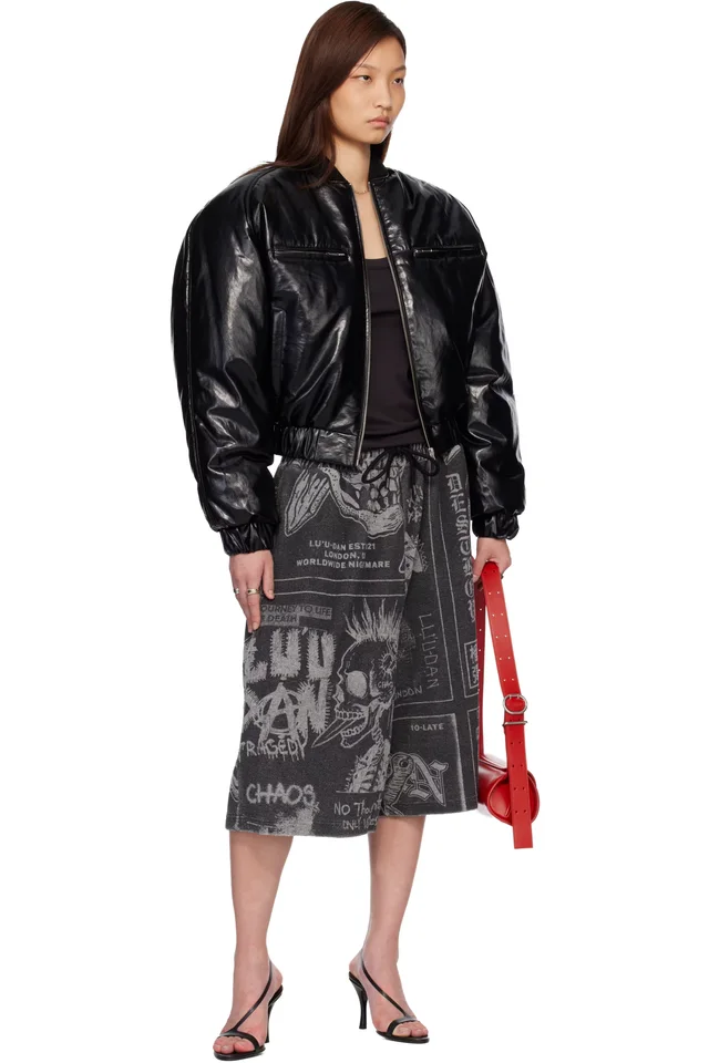 LU'U DAN Gray BBall Shorts, photo 4 of 4 from SSENSE