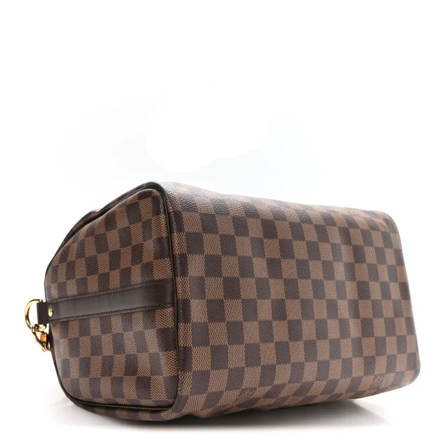Louis Vuitton Damier Ebene Speedy Bandouliere 30 in Brown Coated canvas from FASHIONPHILE, photo 4 of 11