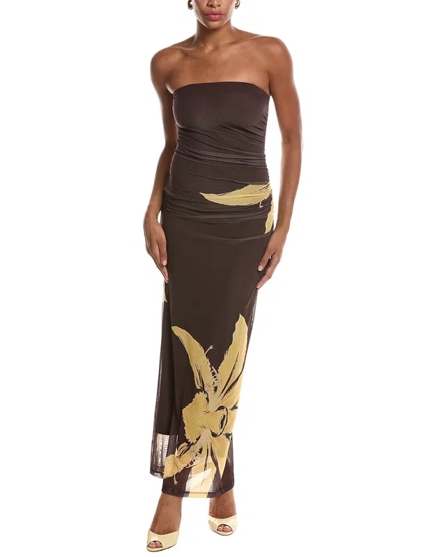 Bardot Ciera Strapless Mesh Maxi Dress, image 1 of 1 from Gilt