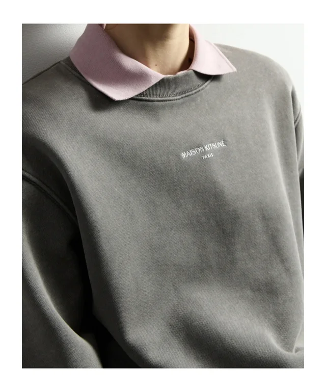 Maison Kitsune PARIS FADED CROPPED SWEATSHIRT, photo 3 of 3 from SENSER