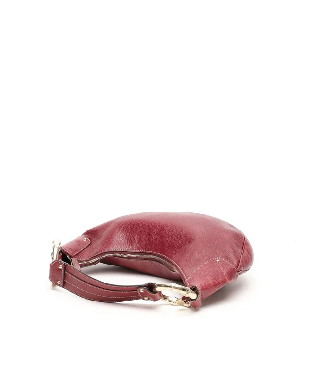Gucci Bamboo Ring Half Moon Hobo Bag in Leather from A Retro Tale, photo 5 of 12