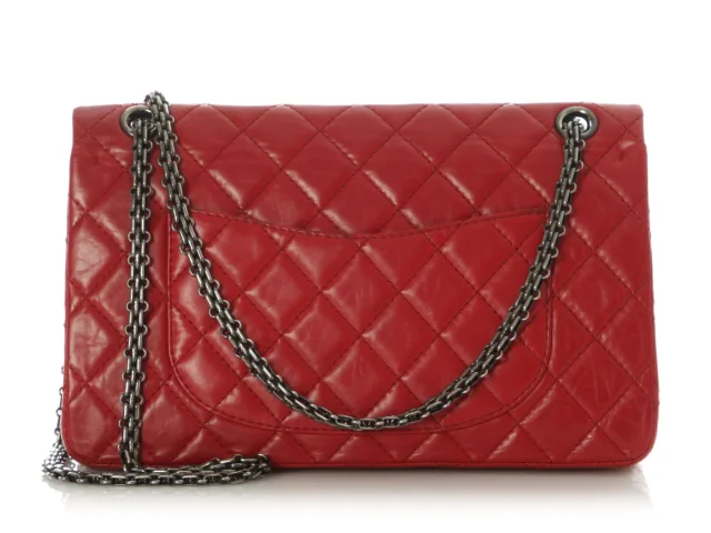 Chanel Red Quilted Aged Calfskin Reissue 226 in Red Calfskin from Ann's Fabulous Finds, photo 5 of 10