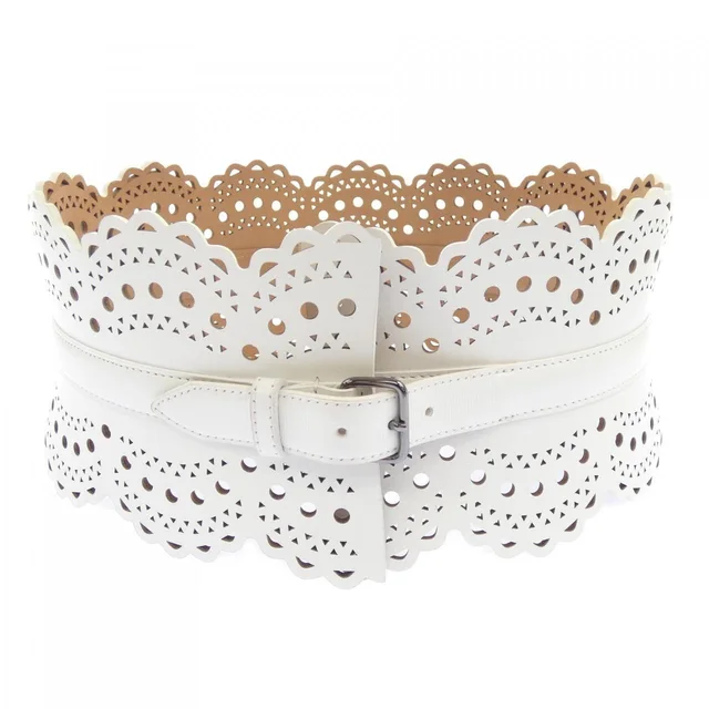 Alaïa Belt in White type 70 from KOMEHYO