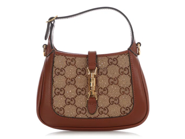 Gucci Mini Crystal Jackie 1961 Bag in Canvas from Ann's Fabulous Finds