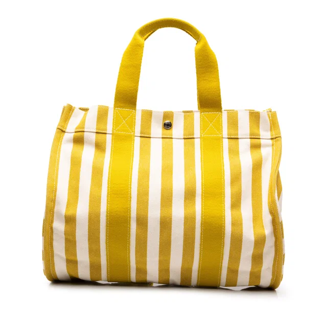 Yellow Hermès Toile Cannes MM Tote Bag in Yellow Canvas from Designer Revival, photo 1 of 1