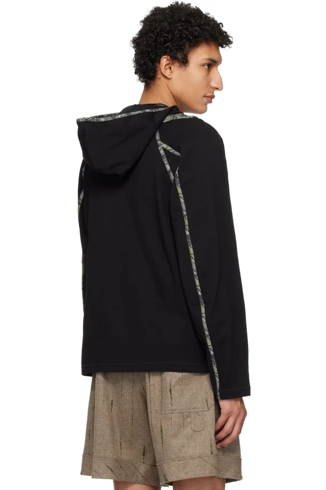 Kiko Kostadinov Black Gizi Hoodie, photo 3 of 4 from SSENSE