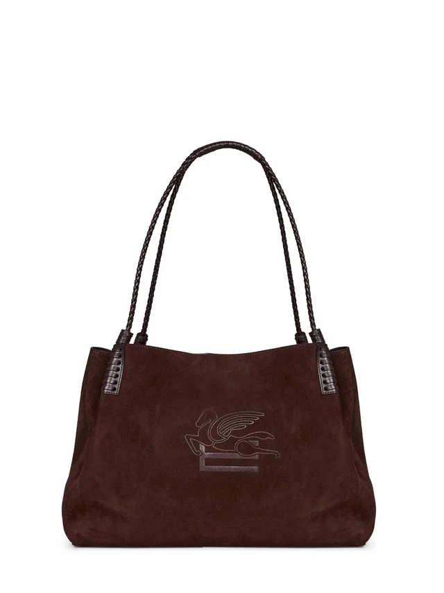 Etro Libra Shoulder Bag — Brown Bovine Leather in Brown Leather from HEWI